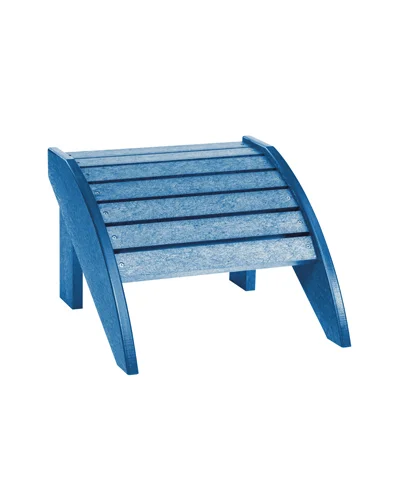 Blue recycled plastic footstool – Mobek