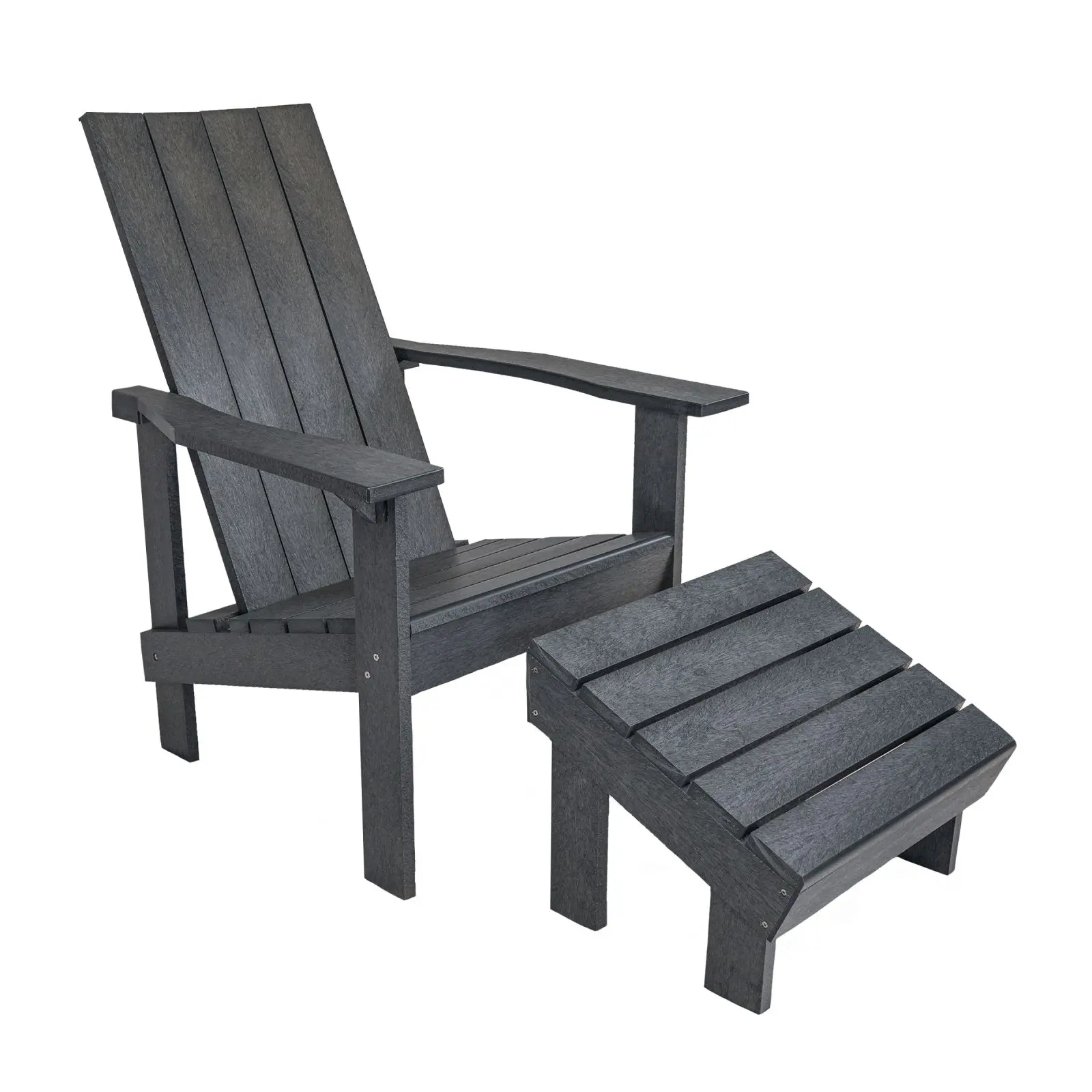 Modern Adirondack Chair With Footstool | Mobek