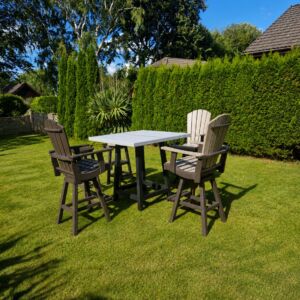 Bar height table set - 5 seater